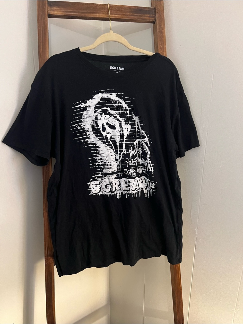 Black Graphic SCREAM T shirt